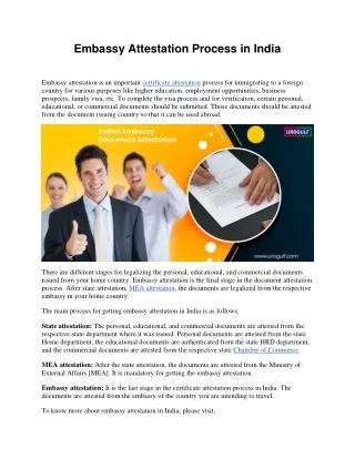 embassy attestation process in india