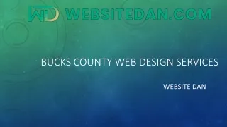 Bucks County Web Design Services – Call Now