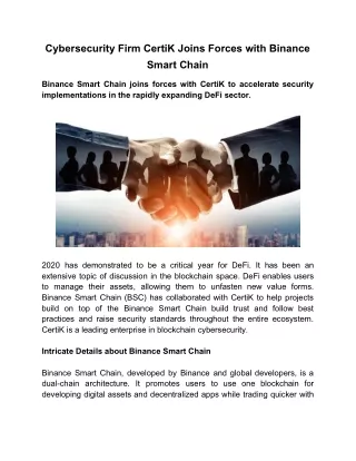 cybersecurity firm certik joins forces with