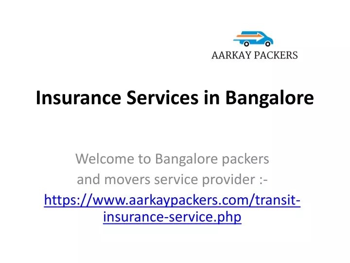 insurance services in bangalore