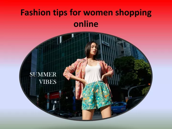 fashion tips for women shopping online