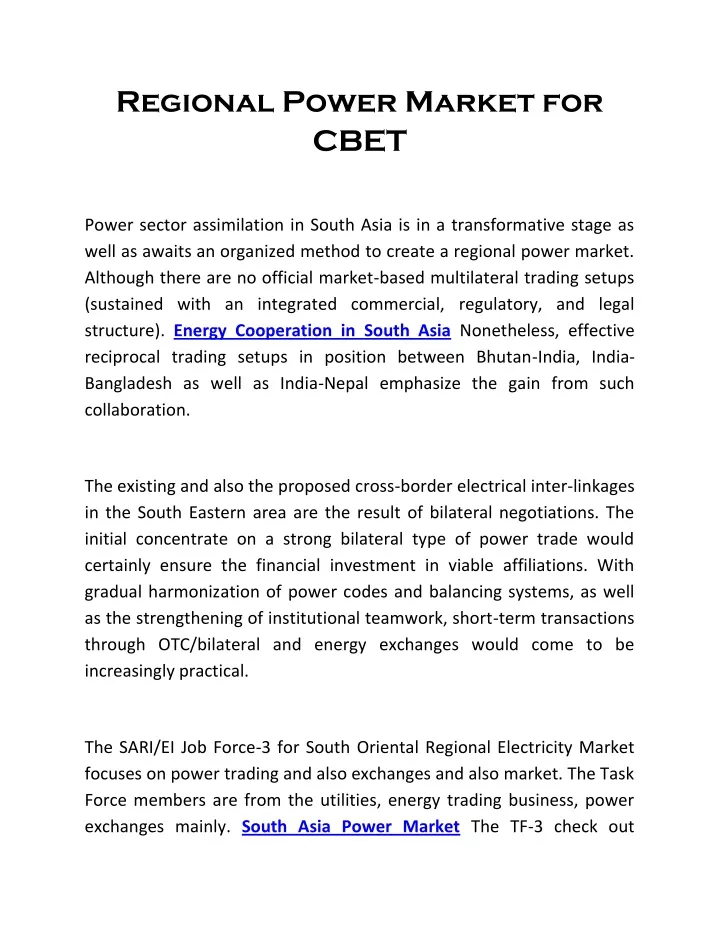 regional power market for cbet