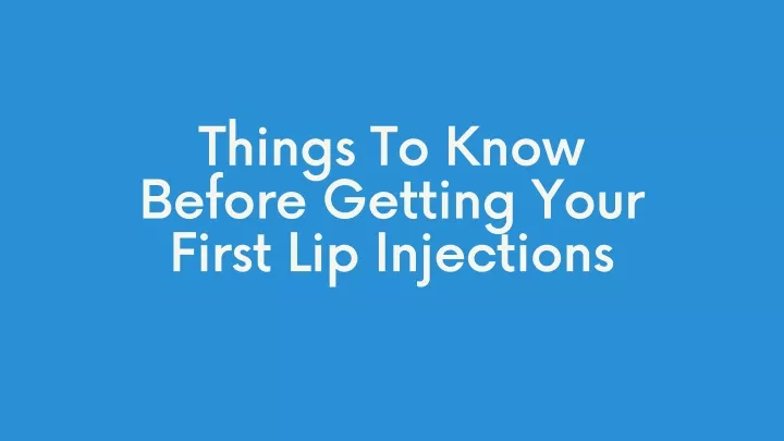 things to know before getting your first