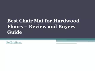 Best  Chair  Mat  for  Hardwood  Floors