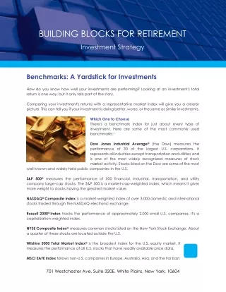 building blocks for retirement
