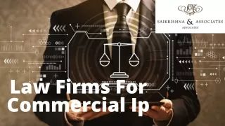 Top Law Firms For Commercial Ip | Best Law Firm | Saikrishna & Associates