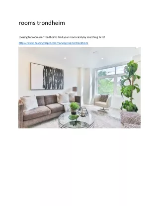 rooms trondheim