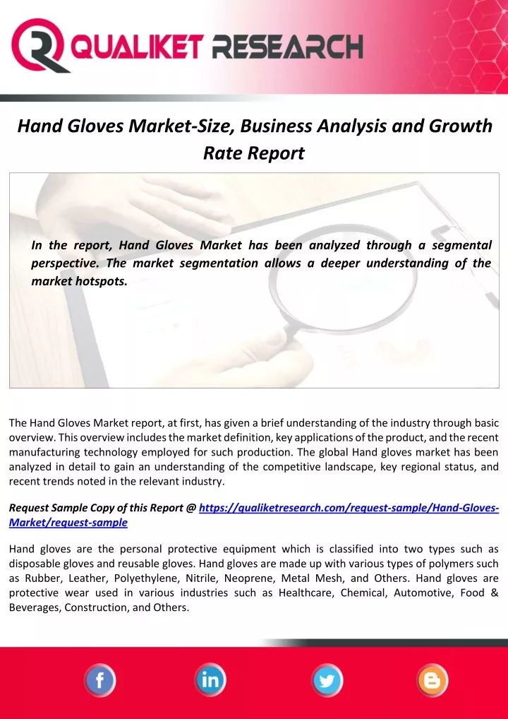 hand gloves market size business analysis