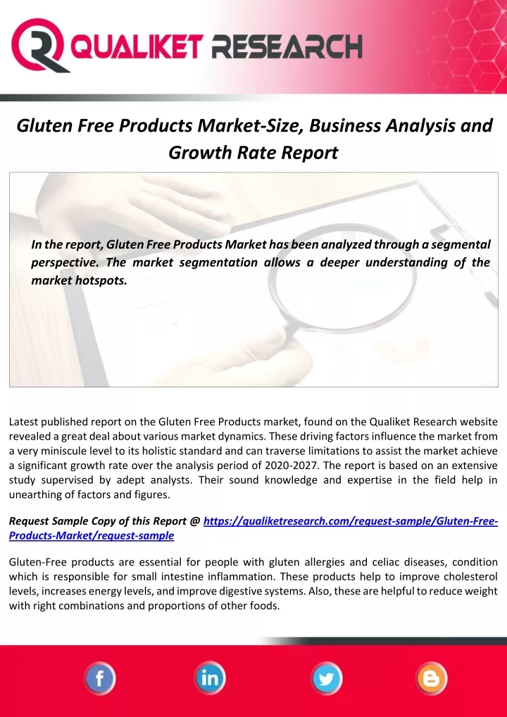 gluten free products market size business