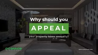 Why should you APPEAL your property taxes annually?