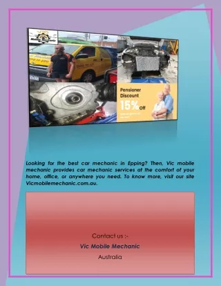looking for the best car mechanic in epping then