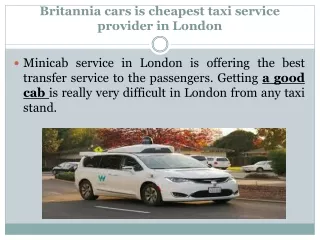 Britannia airport cars – having luxurious Heathrow airport taxi