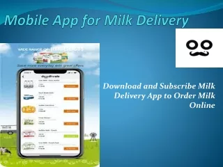 mobile app for milk delivery