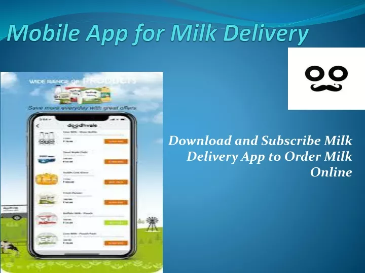 mobile app for milk delivery