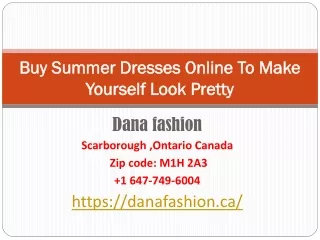 Buy Summer Dresses Online To Make Yourself Look Pretty