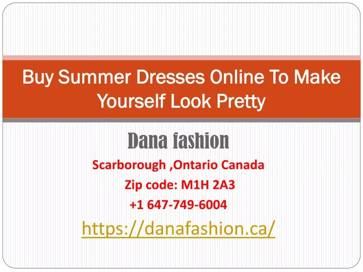 buy summer dresses online to make yourself look pretty