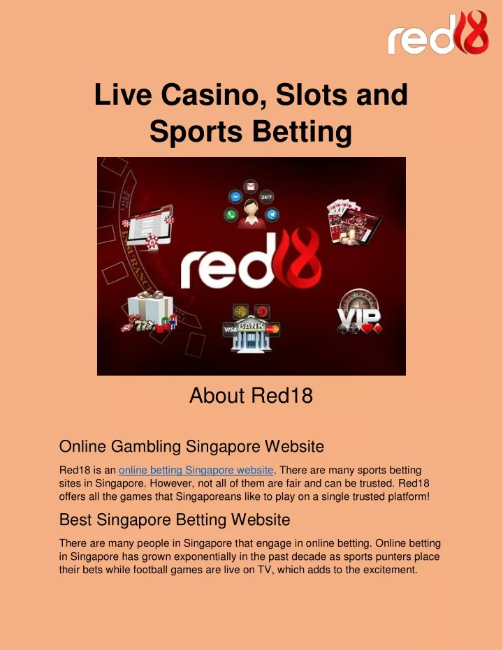 live casino slots and sports betting