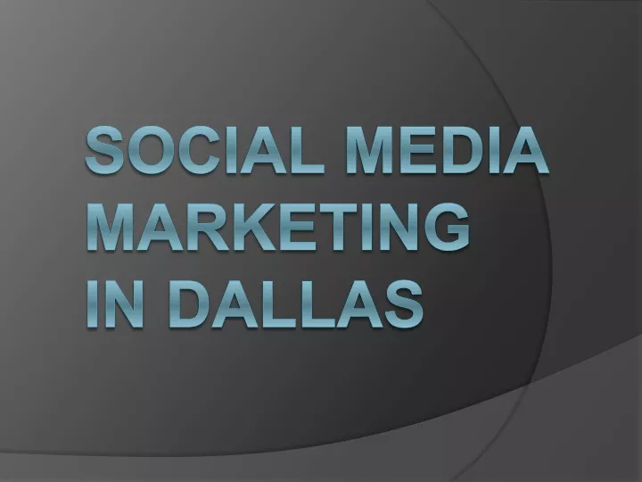 social media marketing in dallas