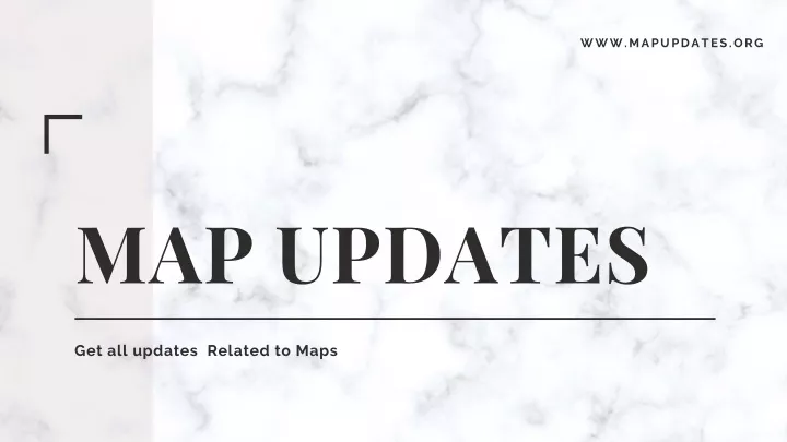 www mapupdates org