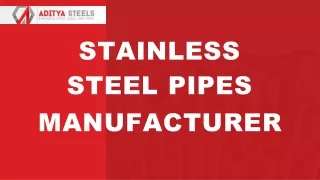 Satinless Steel Pipes Manufacturer