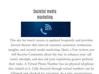 Societal media marketing