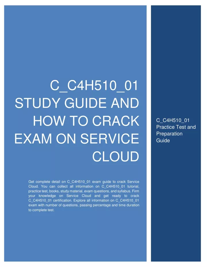 c c4h510 01 study guide and how to crack exam