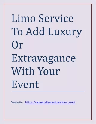 Luxury Limo Service  Chicago