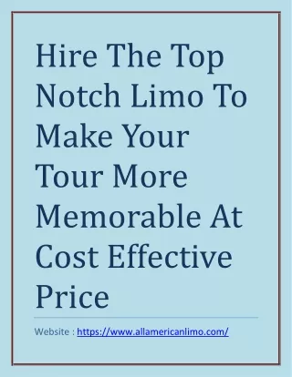 Hire The Cost Effective Limo Services Chicago