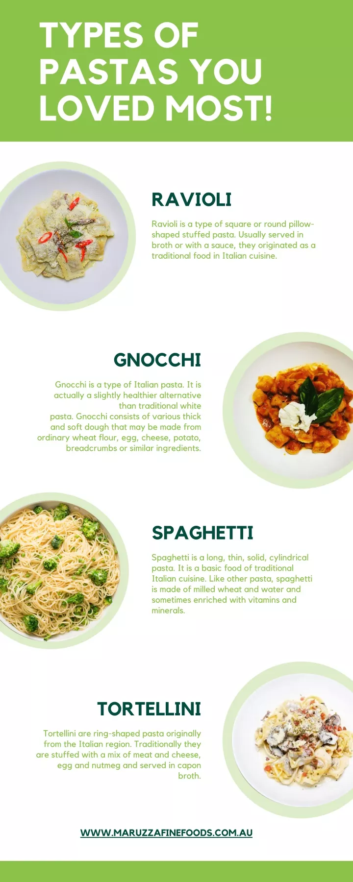 types of pastas you loved most