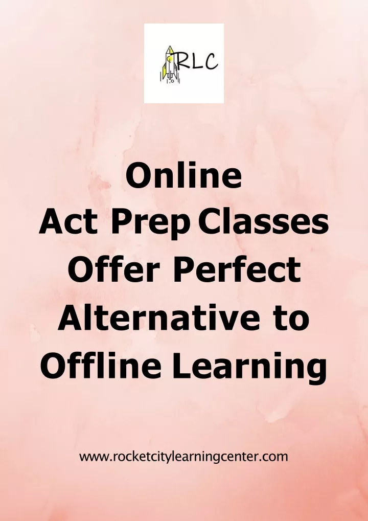 online act prep classes offer perfect alternative