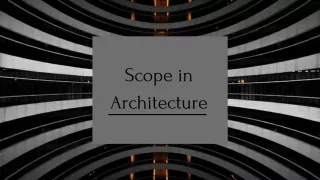 scope in architecture