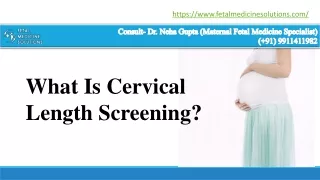 PPT - Cervical Length Screening in Obstetrics PowerPoint Presentation ...