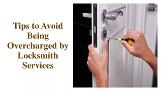 Tips to Avoid Being Overcharged by Locksmith Services