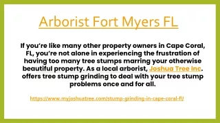 Arborist Fort Myers FL