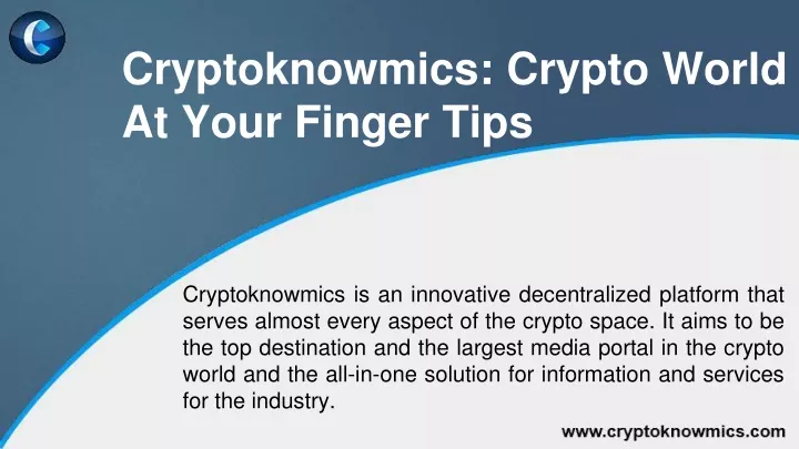 cryptoknowmics crypto world at your finger tips