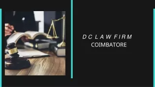 Best Top Lawyers in Coimbatore | Best senior Advocate In Coimbatore | DC Law Firm