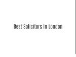 Best Conveyancing Solicitors In London - slide 1