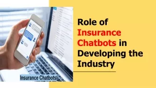 role of insurance chatbots in developing the industry