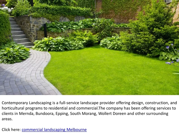 contemporary landscaping is a full service