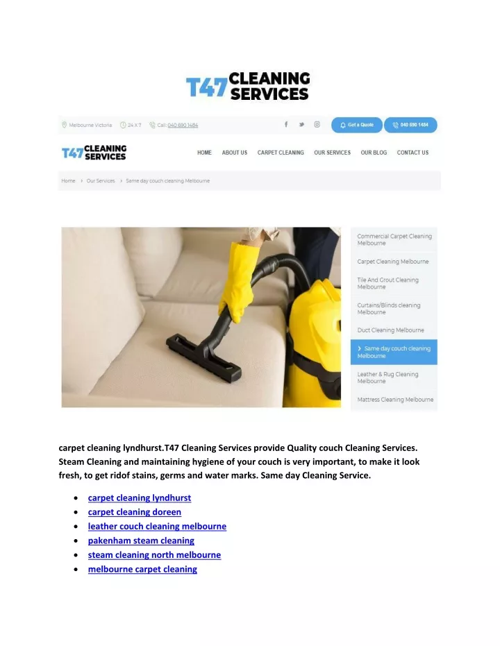 carpet cleaning lyndhurst t47 cleaning services