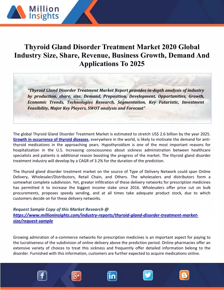 thyroid gland disorder treatment market 2020