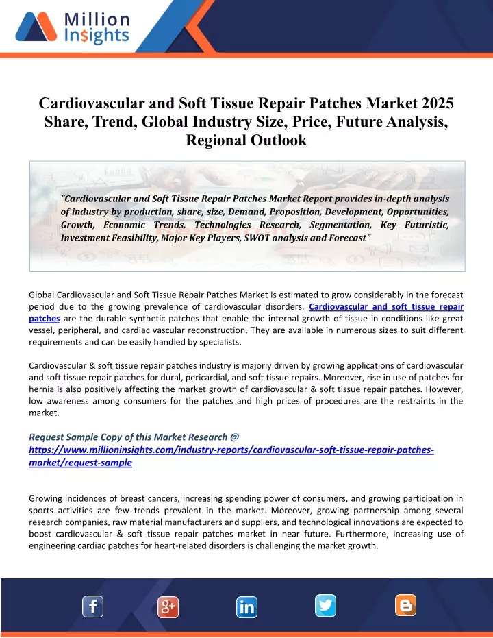 cardiovascular and soft tissue repair patches