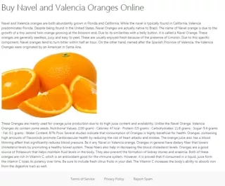 Buy Navel and Valencia Oranges Online