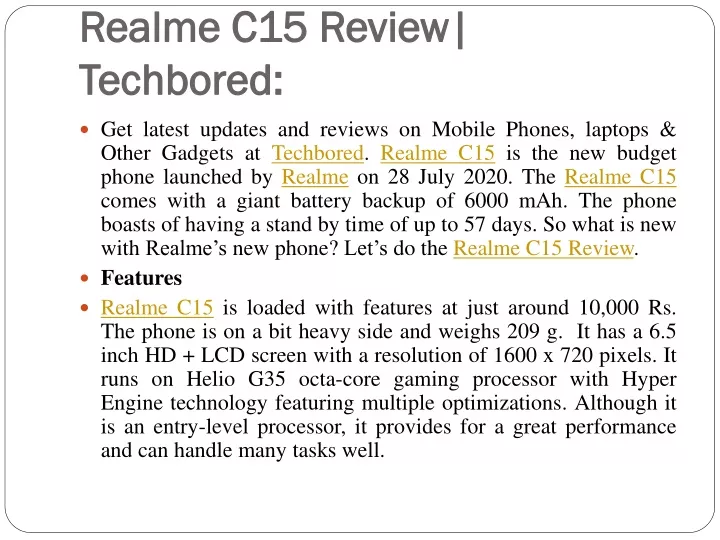 realme c15 review techbored