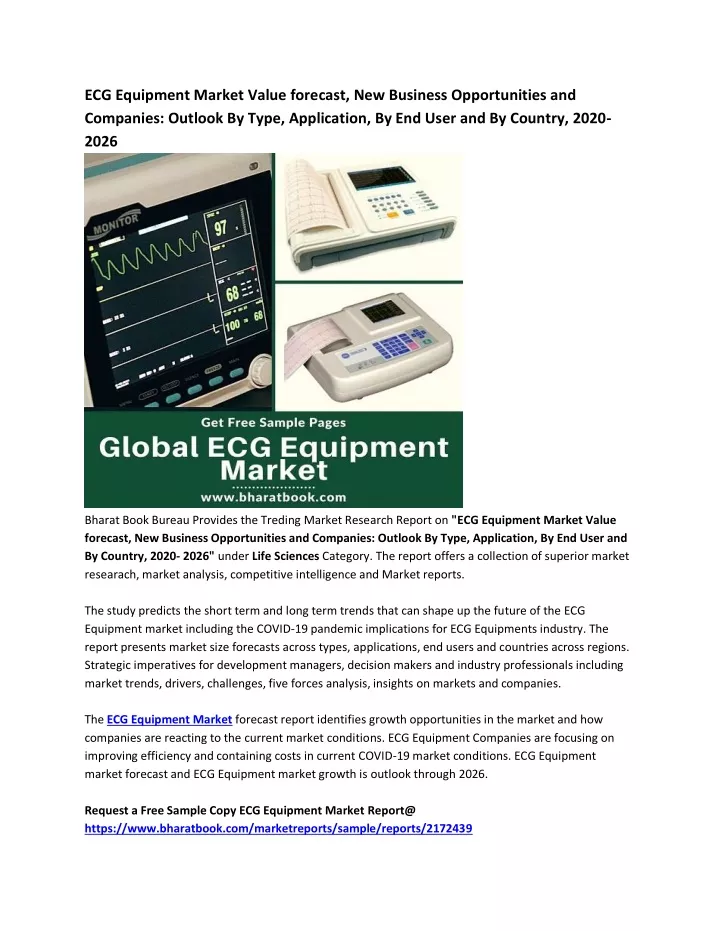 ecg equipment market value forecast new business