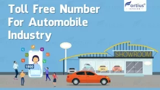 Toll-Free Number for Automobile Industry