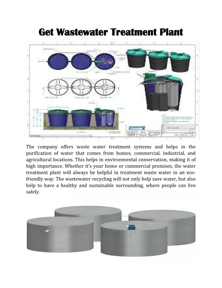 get wastewater treatment plant get wastewater