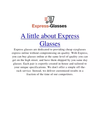 a little about express glasses express glasses