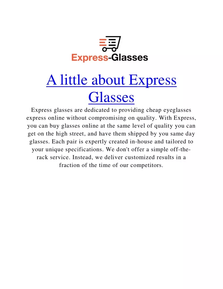 a little about express glasses express glasses