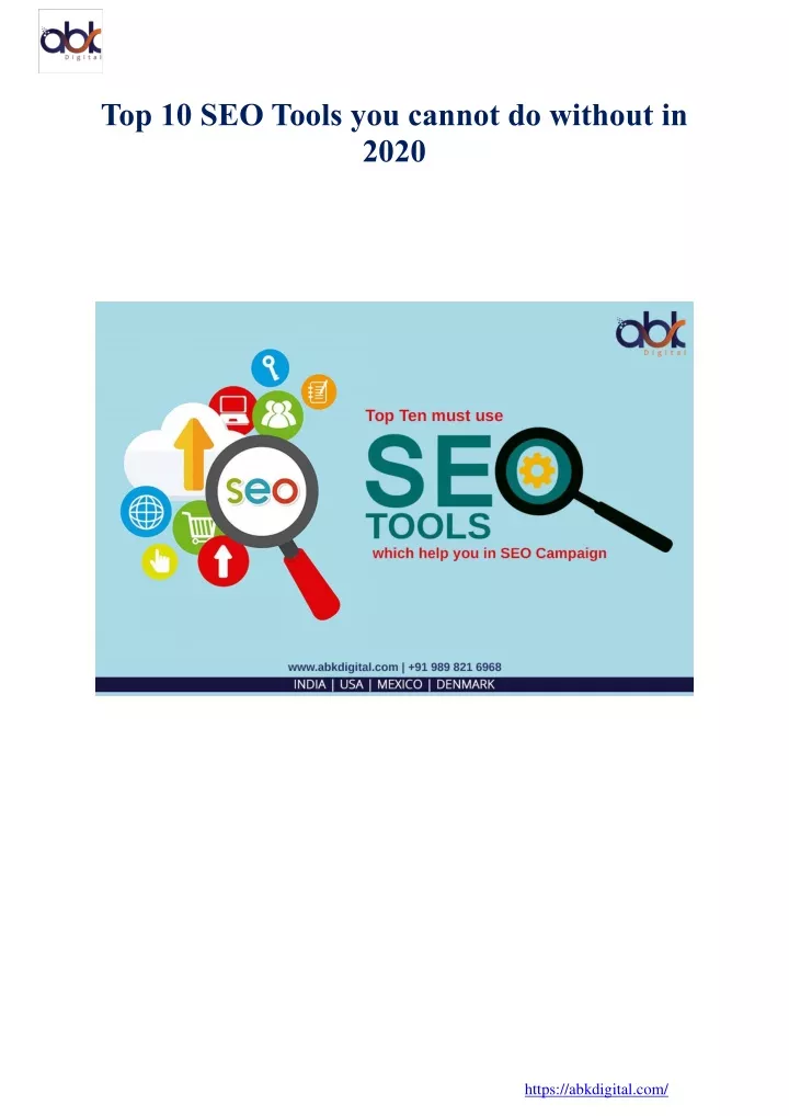 top 10 seo tools you cannot do without in 2020